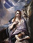 Famous Magdalene Paintings - The Magdalene By El Greco